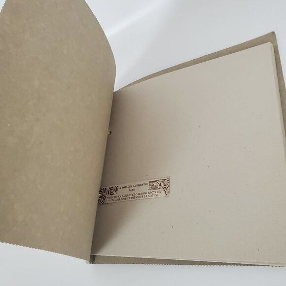 Vintage Handmade in Paris France Recycled Paper Scrapbook Photo Album Ribbon - Picture 5 of 12